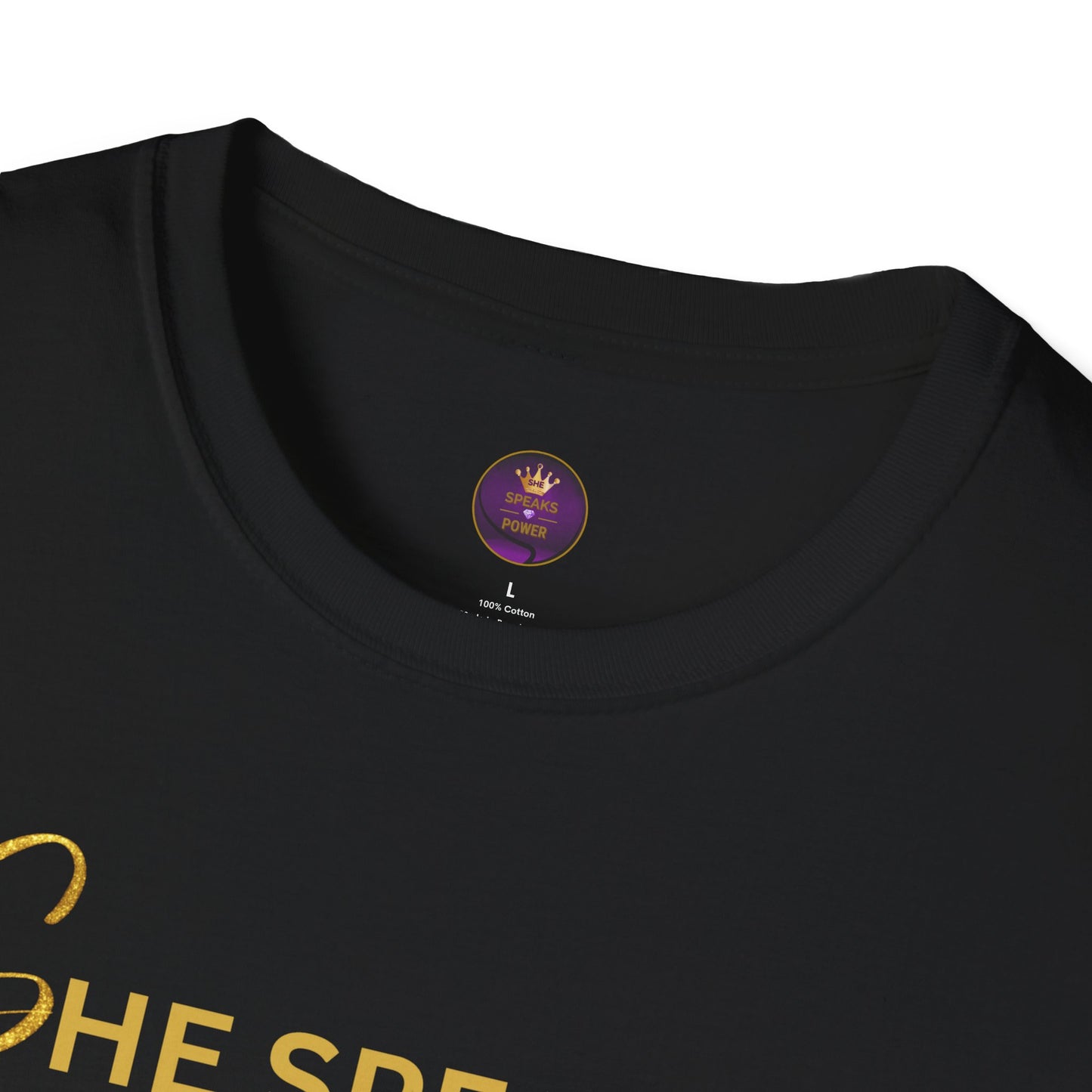 She Speaks Power Softstyle T-Shirt