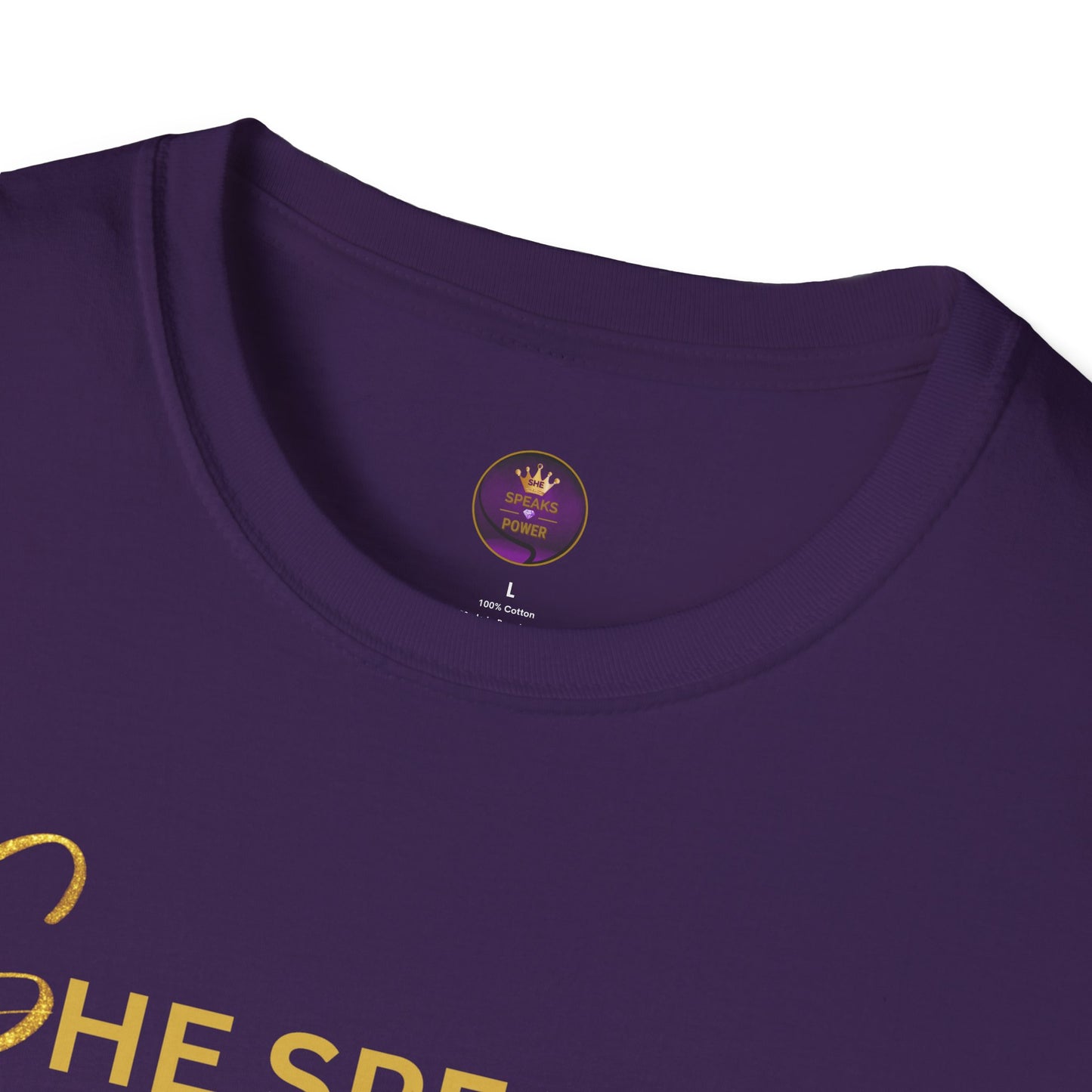 She Speaks Power Softstyle T-Shirt