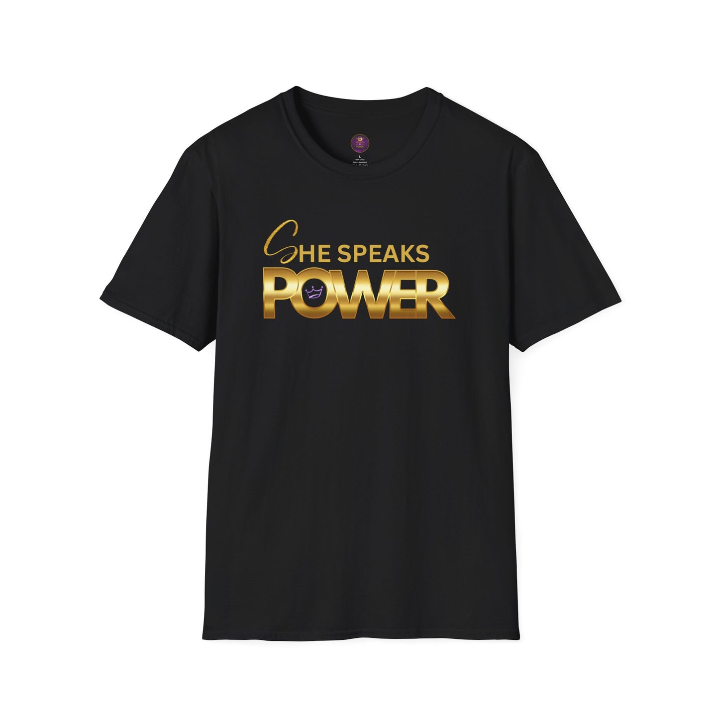 She Speaks Power Softstyle T-Shirt
