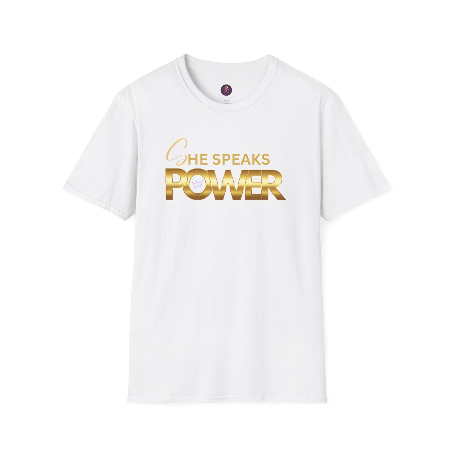 She Speaks Power Softstyle T-Shirt