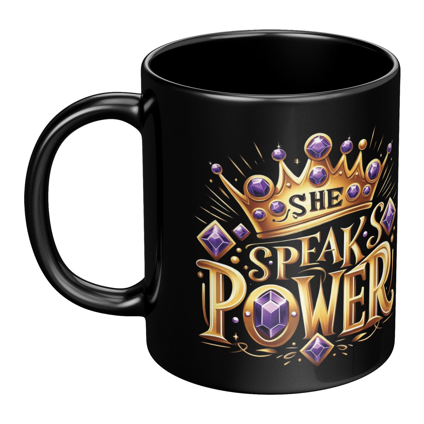 She Speaks Power Crown Mug