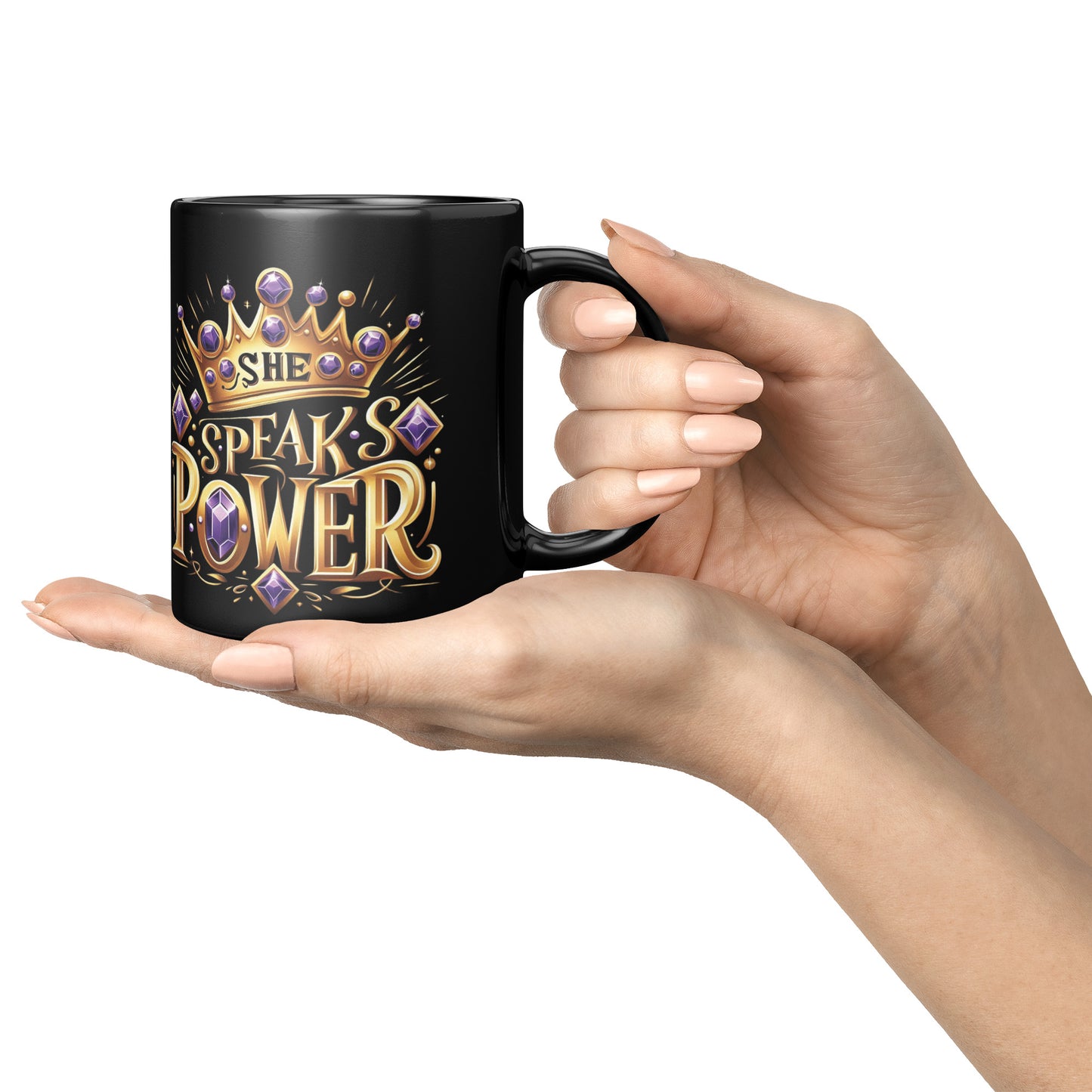 She Speaks Power Crown Mug